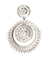 18K White Gold Diamond Pendant
