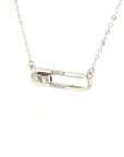 18K White Gold Double Movable Diamond Necklace