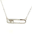 18K White Gold Double Movable Diamond Necklace