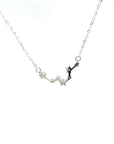 18K White Gold Pisces Zodiac Diamond Necklace