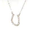 18K White Enlarge U Full Diamond Necklace