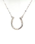 18K White Enlarge U Full Diamond Necklace