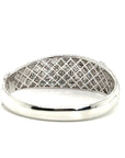 18K White Gold Diamond Bangle