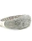 18K White Gold Diamond Bangle