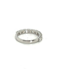 18K White Gold Large 3/4 Round Eternity Diamond Ring