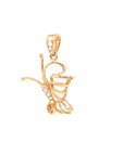 18K Rose Gold Joy Butterfly Wings Diamond Pendant