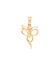 18K Rose Gold Butterfly Solo Wings Diamond Pendant