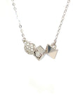 18K White Gold Art Deco Diamond Necklace