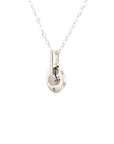 18K White Gold Miss U Weel Diamond Necklace