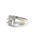 18K White Gold Diamond Men's Ring Setting