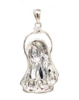 18K White Gold Diamond Pendant