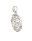 18K White Gold Diamond Pendant