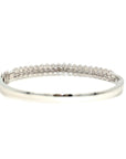 18K White Gold Diamond Bangle