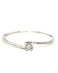 18K White Gold Diamond Bangle