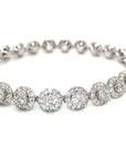 18K White Gold Diamond Bracelet