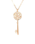 18K Rose Gold Diamond Necklace