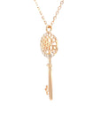 18K Rose Gold Diamond Necklace