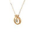 18K Rose Gold Diamond Necklace