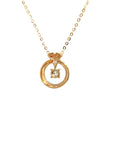 18K Rose Gold Diamond Necklace