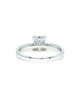 18K White Gold Bud  Illusion Diamond Ring