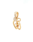 18K Rose Gold First Apple Diamond Pendant