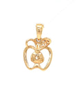 18K Rose Gold First Apple Diamond Pendant