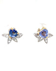 18K White Gold Sapphire Earring