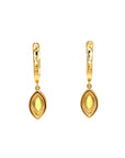 18K Yellow Gold Fancy Sapphire Earring