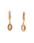 18K Rose Gold Fancy Sapphire Earring