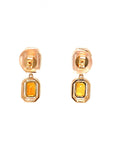 18K Rose Gold Fancy Sapphire Earring
