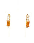 18K Yellow Gold Fancy Sapphire Diamond Earring