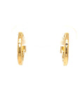 18K Yellow Gold Fancy Sapphire Diamond Earring