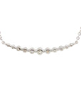 18K White Gold Diamond Necklace
