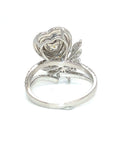 18K White Gold YD Heart Shape IVY MQ Halo Diamond Ring