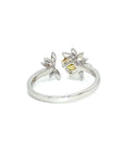 18K White Gold Yellow Diamond Ring