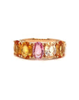 18K Rose Gold Pure OV FS Half Eternity Ring