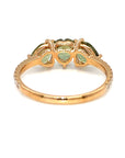 18K Rose Gold Pear & Heart FS Diamond Ring