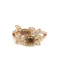 18K Rose Gold Double Deck YD Glam Diamond Ring