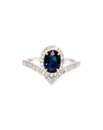 18 White Gold Sapphire Ring