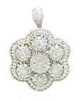 18K White Gold Diamond Pendant