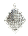 18K White Gold Diamond Pendant
