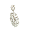 18K White Gold Diamond Pendant