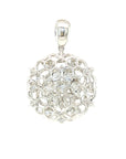 18K White Gold Diamond Pendant