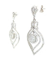 18K White Gold Diamond Earrings