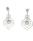 18K White Gold Diamond Earrings