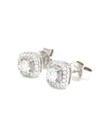 18K White Gold Diamond Earring