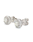 18K White Gold Diamond Earring
