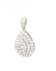 18K White Gold Diamond Pendant
