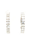 18K White Gold Diamond Earring