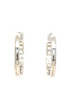 18K White Gold Diamond Earring